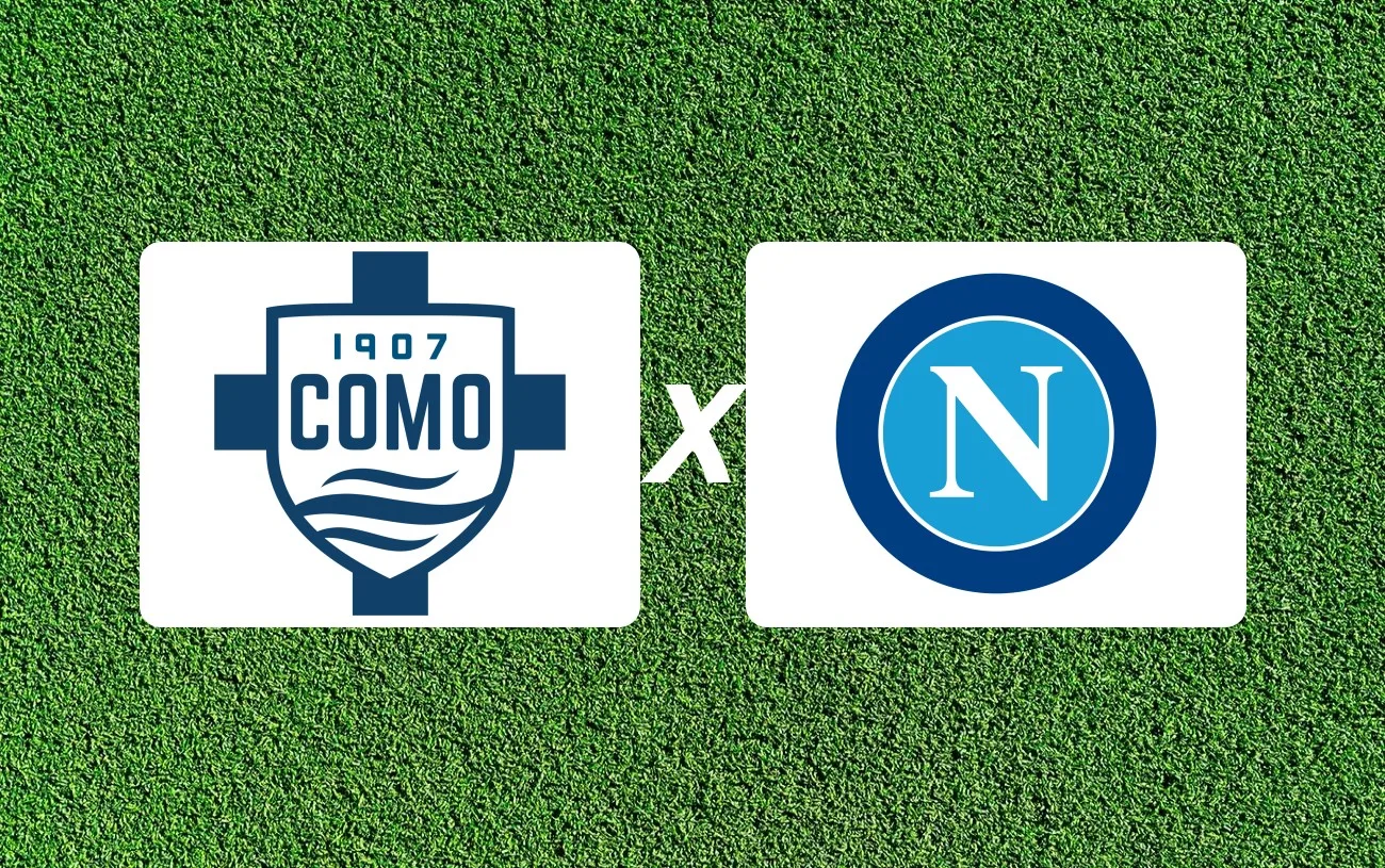 Como x Napoli Onde Assistir, horário e palpite: Napoli tenta segurar pressão e Como mira Champions na Serie A