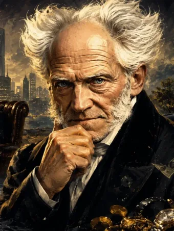 Arthur Schopenhauer, filósofo: “Riqueza é como a água salgada: quanto mais se bebe, mais sede se tem”