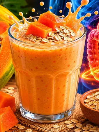 Vitamina de mamão com aveia e leite com mamão no liquidificador: para que serve e como fazer