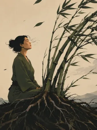Ensinamento japonês: “O bambu que sobrevive ao vento não é o mais duro da floresta, mas aquele que aprendeu a se curvar sem abandonar suas raízes”