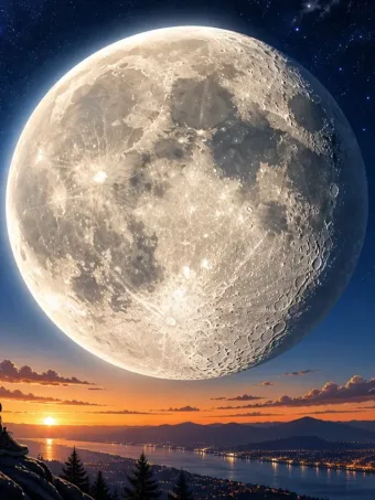Lua hoje (05/05/2026): Brilho acima de 90% marca virada no ciclo lunar