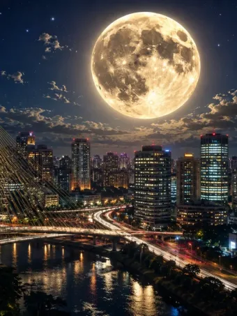 Fase da Lua hoje 28/05/2026: Astro aparece com 89% de iluminação nesta quinta
