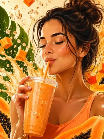 Vitamina de mamão com aveia para que serve e como fazer