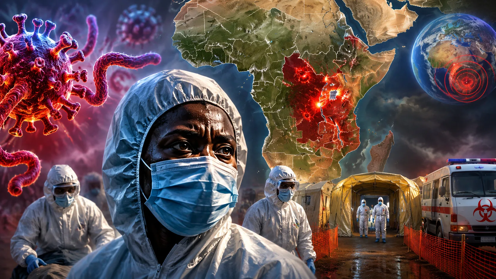 Surto de ebola na África: OMS revela risco internacional após avanço da variante do vírus mais difícil de conter