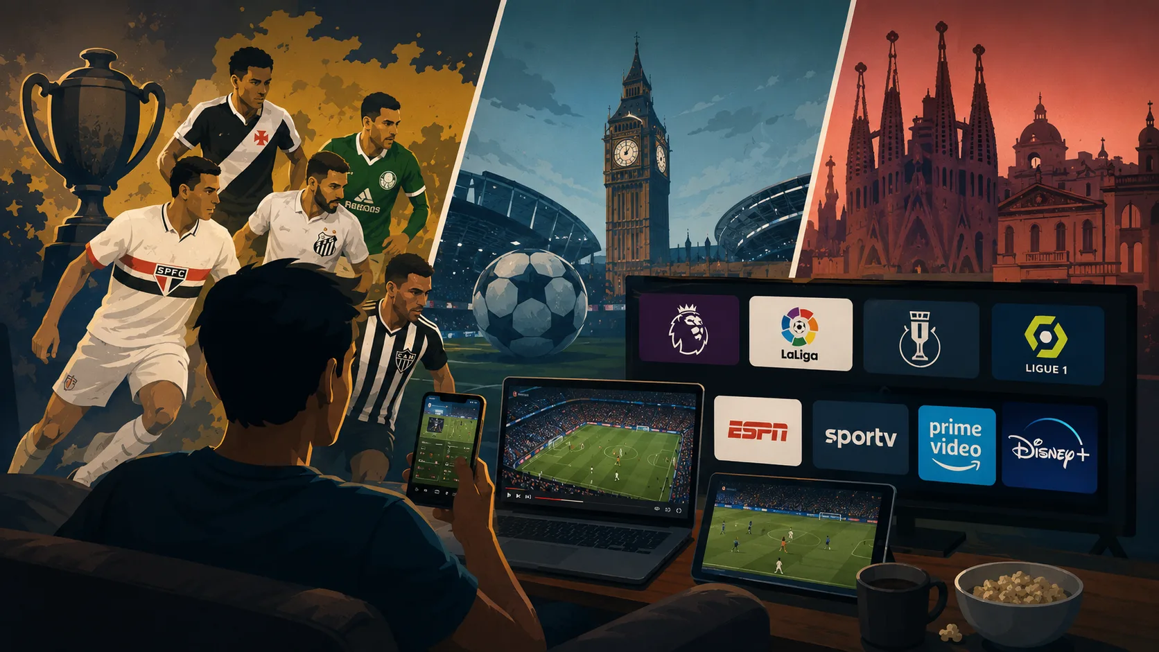 Jogos de hoje da Copa do Brasil e mais futebol Ao Vivo (13/05/2026): onde assistir Vasco, São Paulo, Palmeiras, Santos e Manchester City ao vivo