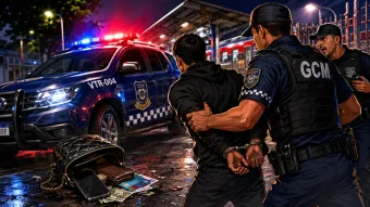 Homem foge após roubo perto da estação de Francisco Morato, mas acaba preso em perseguição da GCM