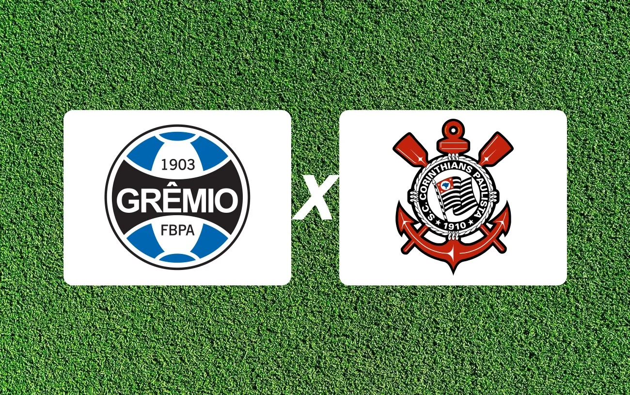 Grêmio x Corinthians Onde Assistir, horário e palpite: duelo direto para fugir da pressão antes da pausa do Brasileirão