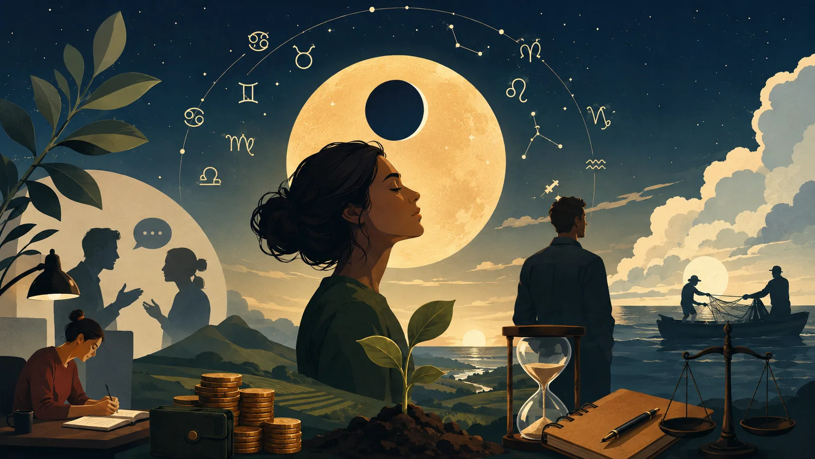 Horóscopo de Hoje (12/05/2026): Lua em Touro mexe com dinheiro, emoções e decisões dos signos