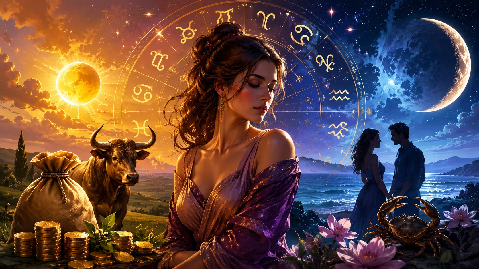 Horóscopo do Dia 14 de maio de 2026: Lua agita emoções, dinheiro e relações em plena quinta-feira astral