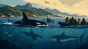 Tubarão Branco desapareceu de regiões inteiras após avanço silencioso de um animal visto no Brasil; Orcas vistas no litoral brasileiro estão ligadas a mudanças no comportamento de tubarões-brancos