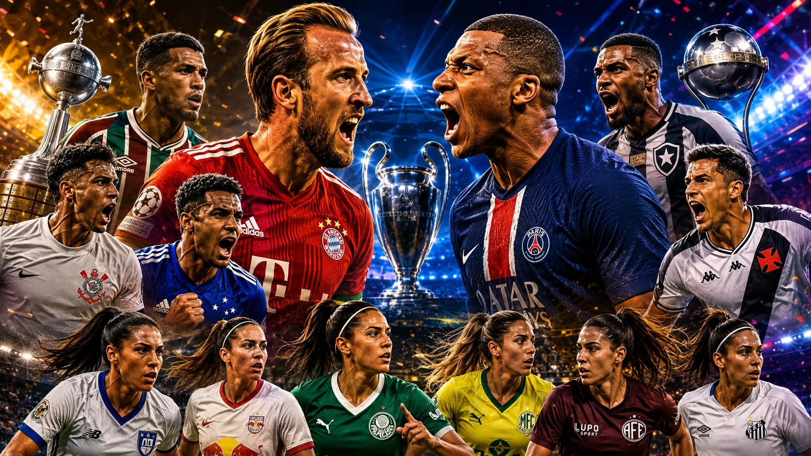 Jogos de hoje ao vivo (06/05/2026): saiba onde assistir Bayern x PSG, Corinthians, Fluminense, Vasco e Botafogo nesta quarta