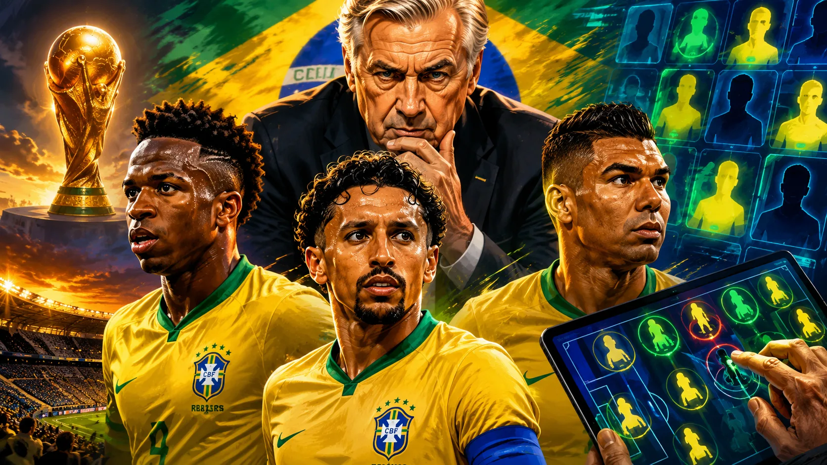 Lista de convocados para copa do mundo 2026 pra a Seleção Brasileira: IA revelou quem está mais perto da lista de Ancelotti, e alguns nomes surpeendem