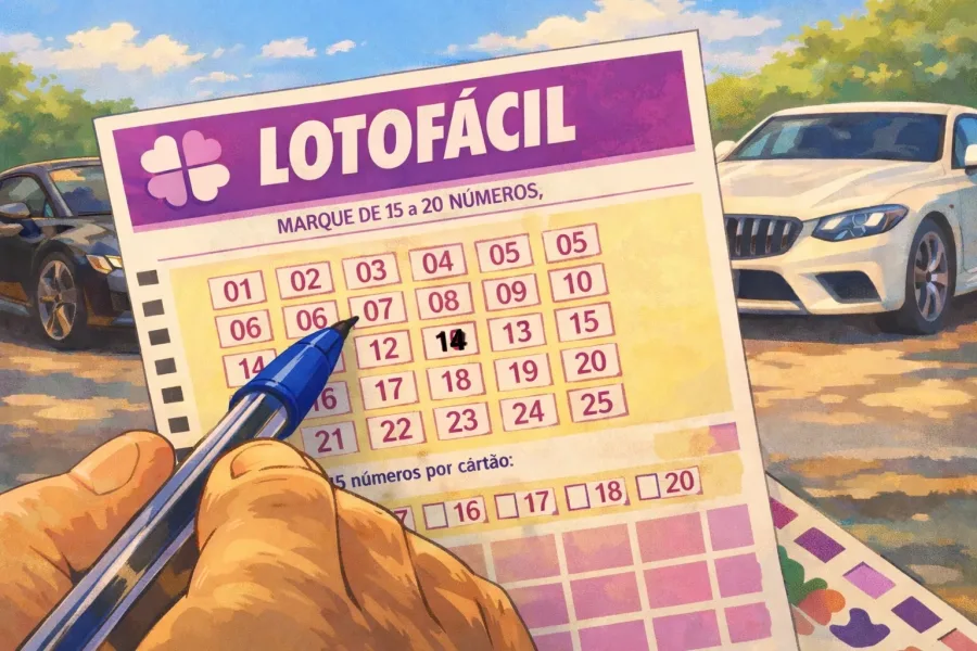 Resultado Lotofácil 3675, números sorteados dia 02/05/2026 teve ganhadores; Prêmio de R$ 1.096.429,79 daria para comprar frota de 15 Fiat Mobi Like 2026