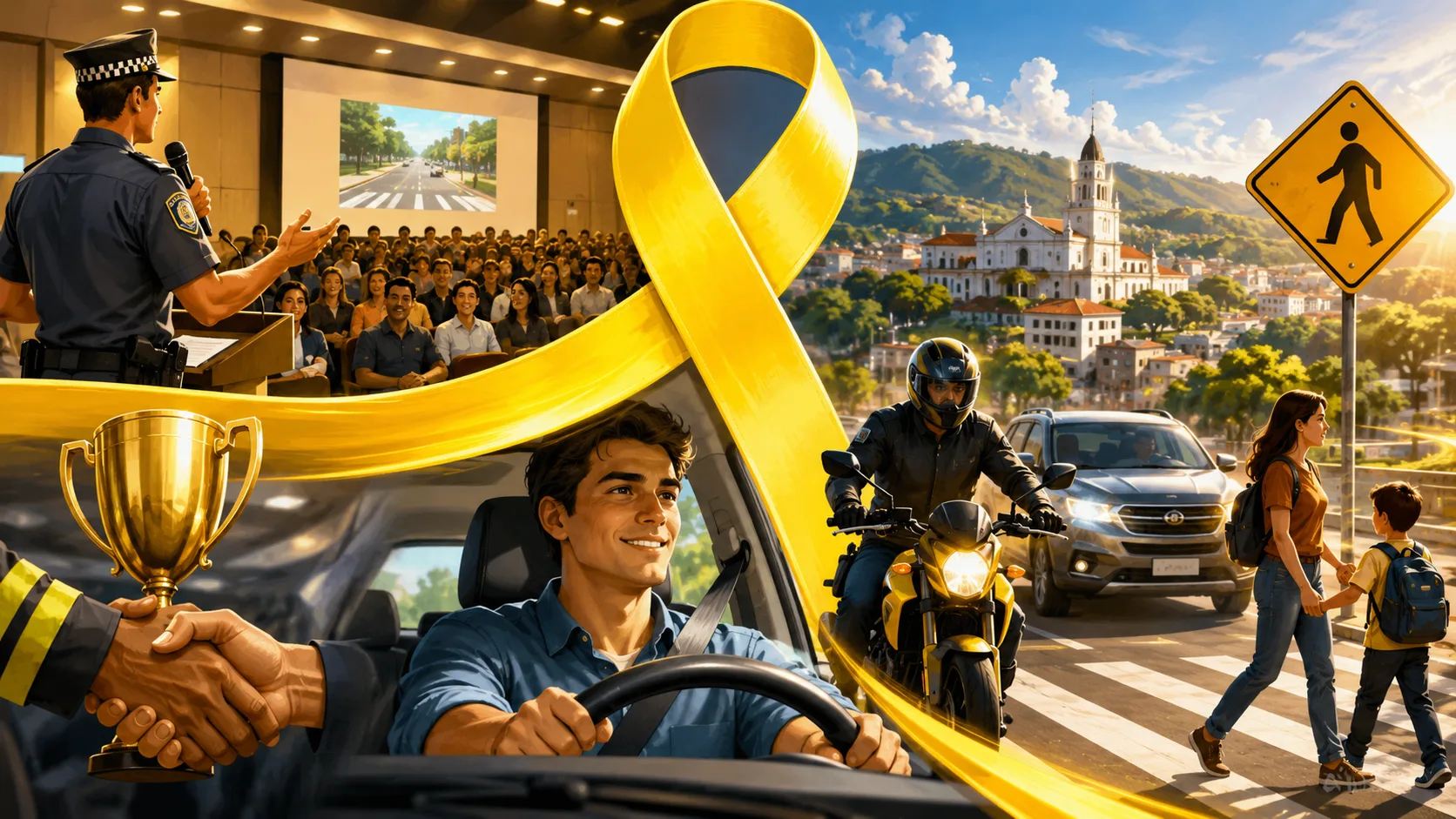 Maio Amarelo em Mairiporã terá palestra da PM e homenagem a motoristas da cidade