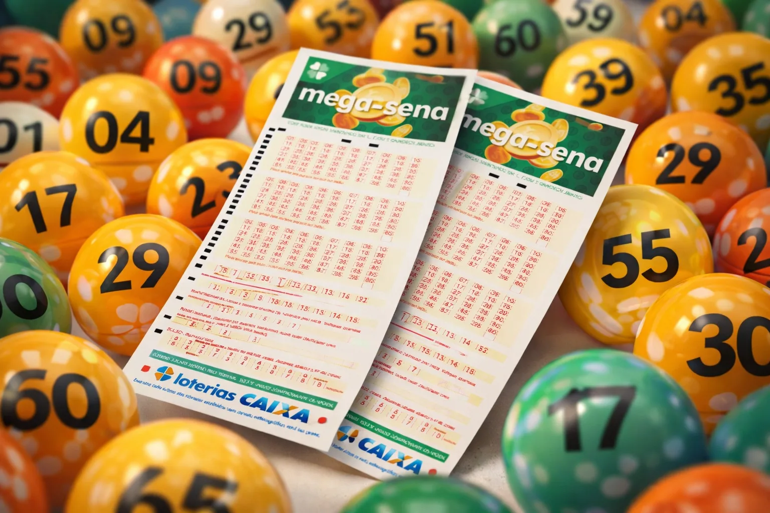 Mega-Sena sorteia nesta quinta-feira (14) um prêmio estimado em R$ 60 milhões