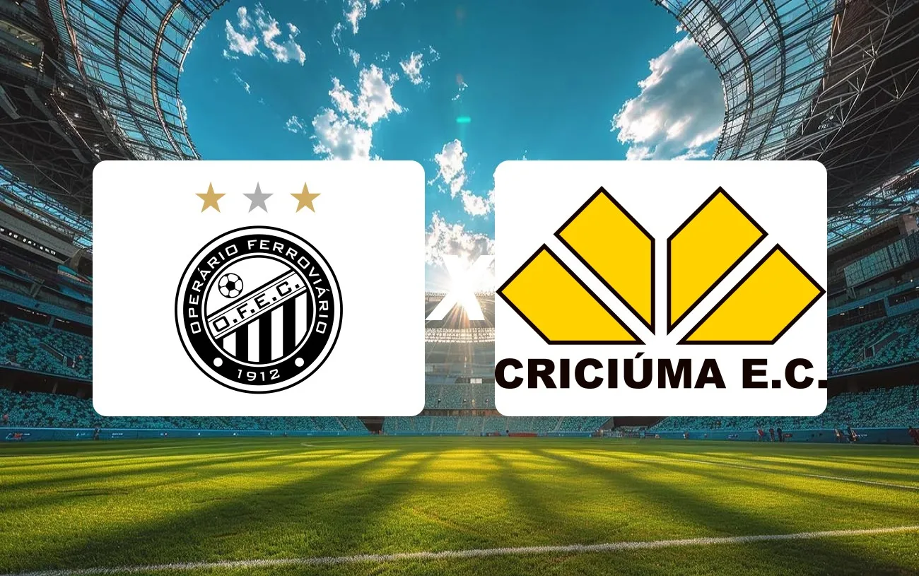 Operário x Criciúma Onde Assistir, horário e palpite: pressão aumenta após sequência ruim na Série B