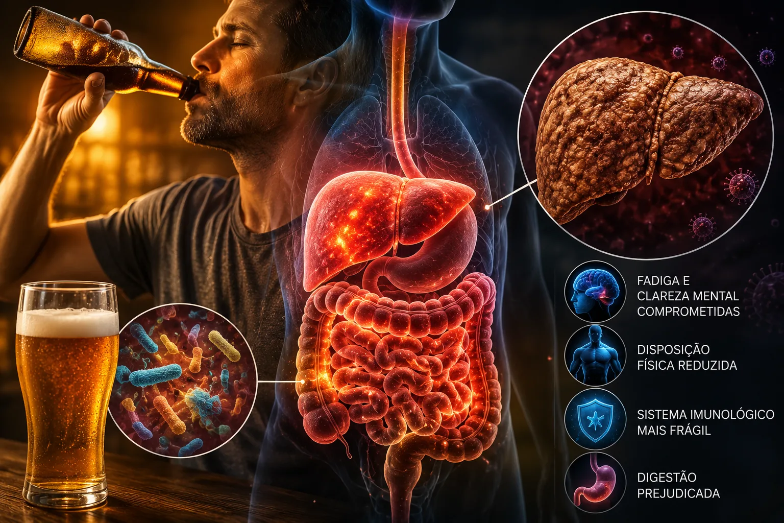 O que a cerveja faz no seu intestino pode ser pior do que muita gente imagina, dizem especialistas