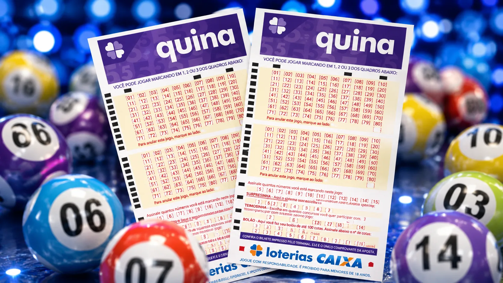 Resultado da Quina 7036 teve ganhador para 4 acertos levando quase R$ 13 mil; Veja números sorteados