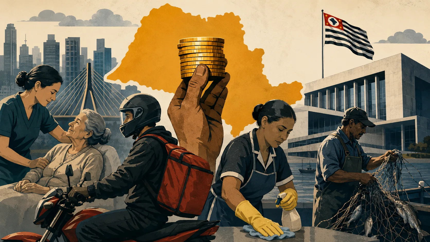 Salário mínimo de São Paulo: valor de R$ 1.874,36 amplia diferença para o mínimo nacional