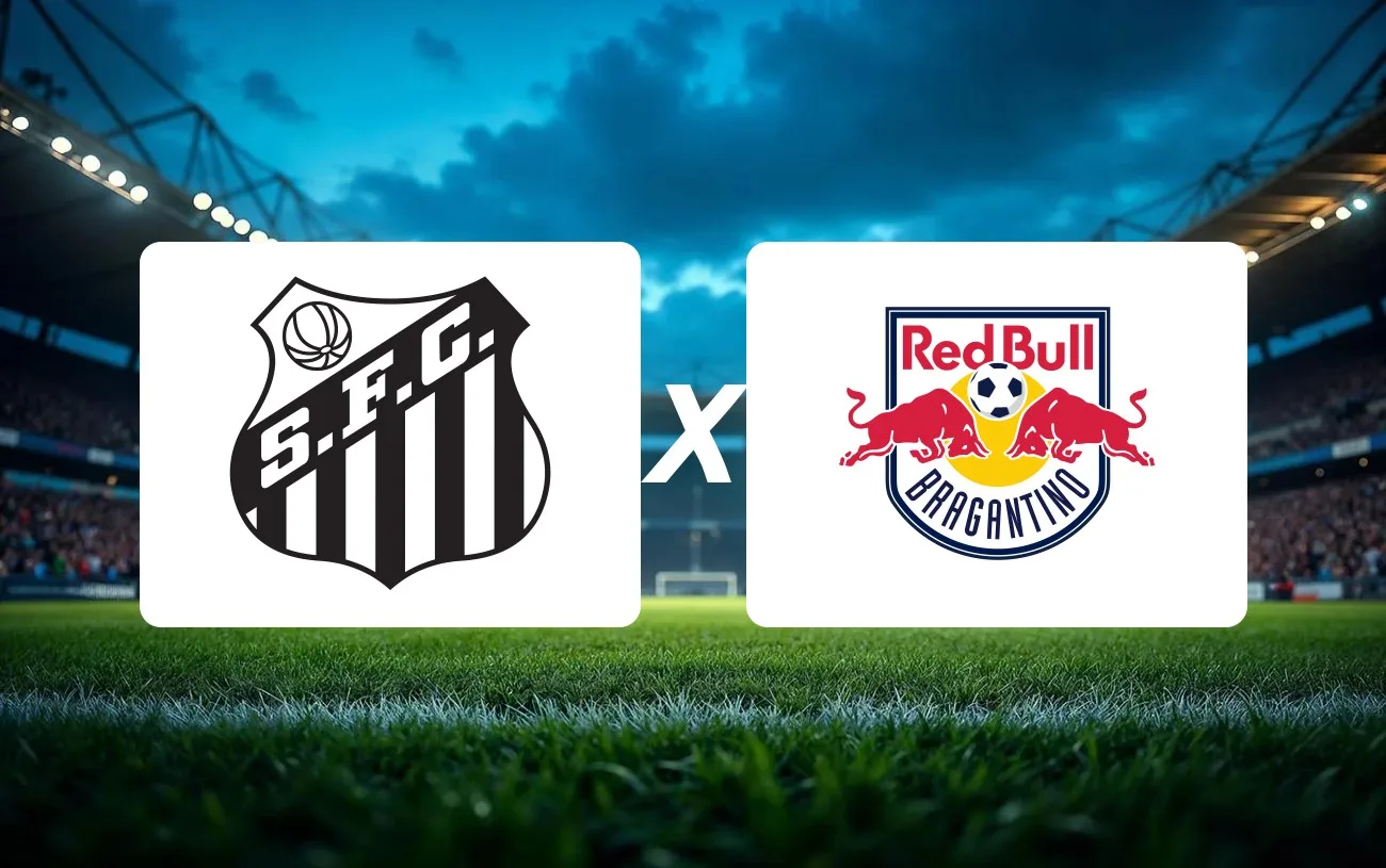 Santos x Bragantino Onde Assistir, horário e palpite: pressão toma conta da Vila em duelo pesado do Brasileirão