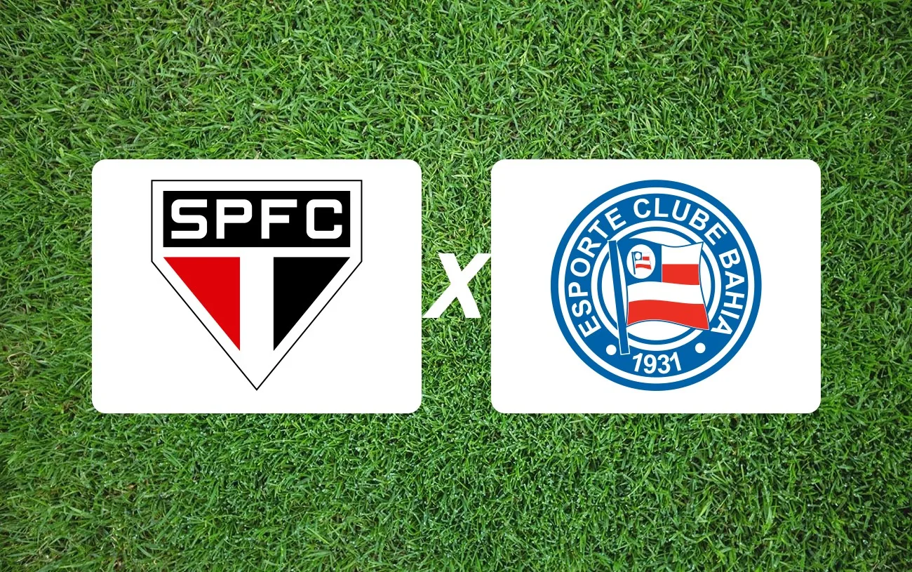 São Paulo x Bahia Onde Assistir, horário e palpite: confronto direto no topo do Brasileirão agita a 14ª rodada