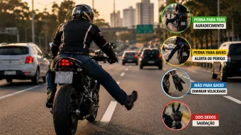 Por que motociclistas esticam a perna durante a pilotagem e o que isso realmente quer dizer