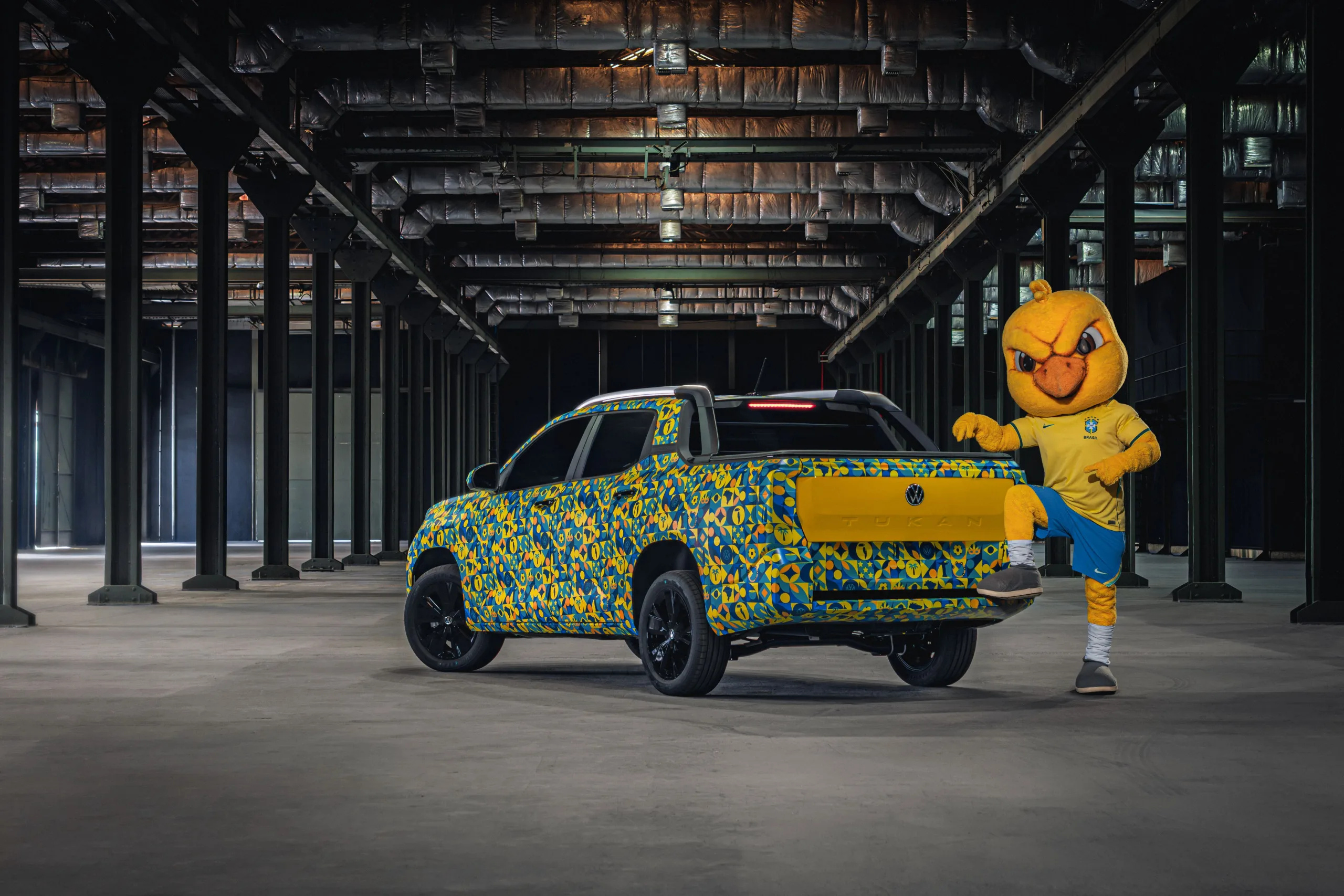 Volkswagen Tukan, nova picape da VW, apareceu camuflada, mas um detalhe técnico já colocou Fiat e BYD em alerta no Brasil