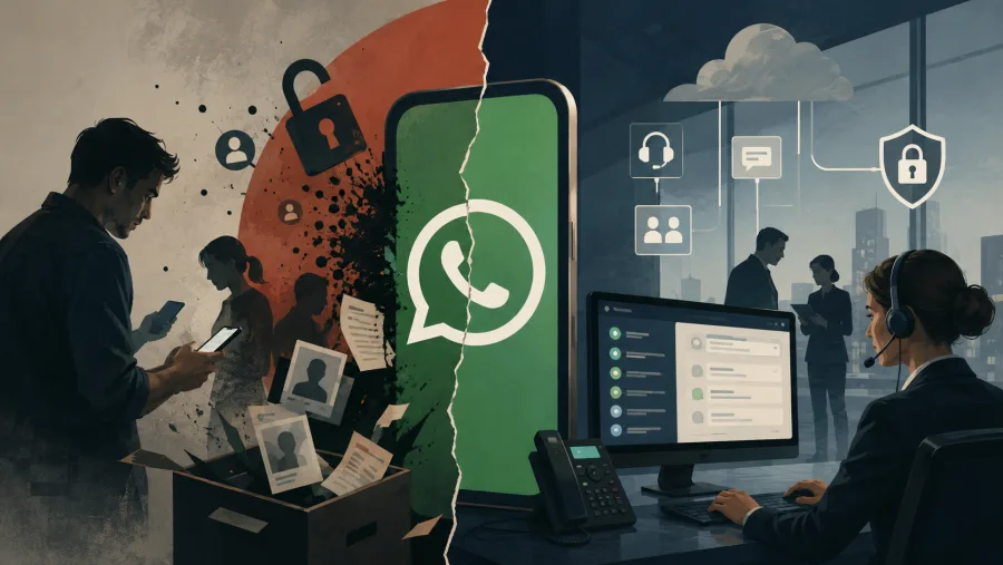 WhatsApp virou risco oculto nas empresas: Especialistas revelam o erro que pode expor clientes e gerar prejuízo