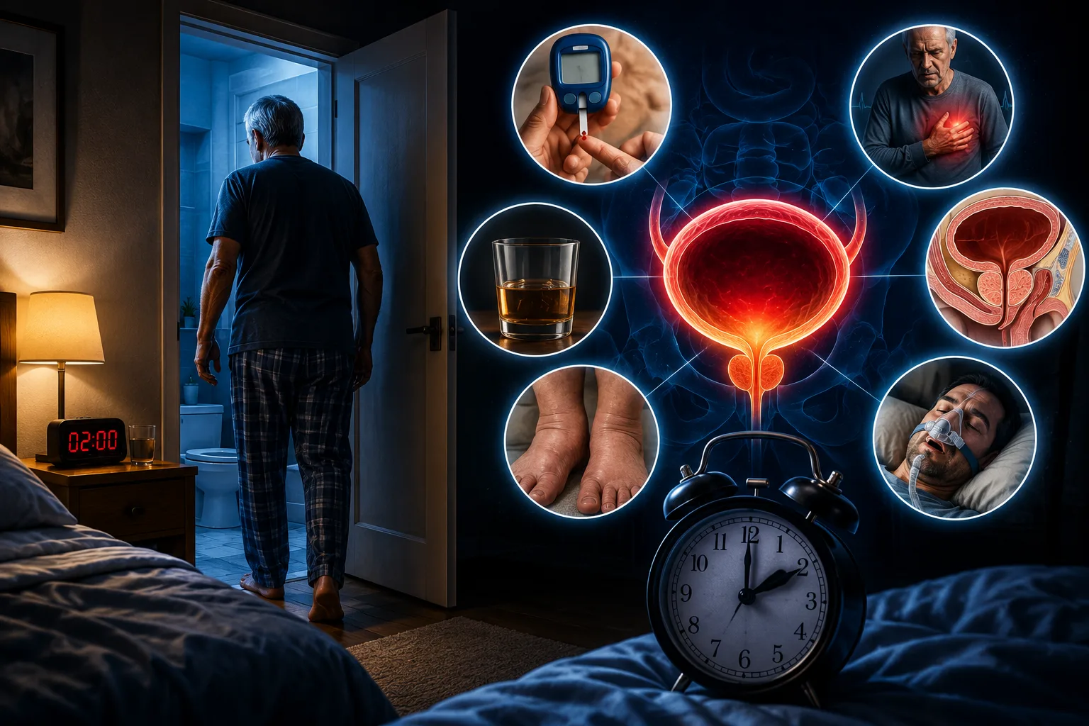 Acordar de hora em hora para urinar pode indicar diabetes, próstata aumentada ou outro problema silencioso