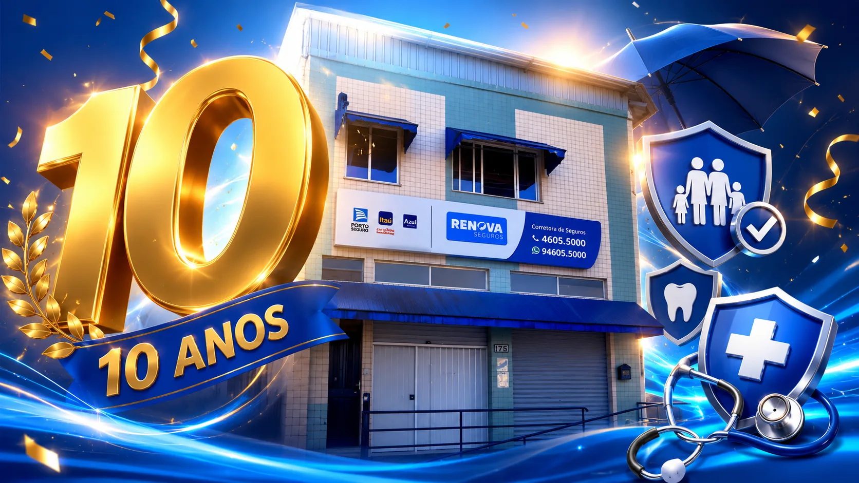 Renova Seguros completa 10 anos: A história por trás da corretora que conquistou clientes em Caieiras e Região ao longo de uma década