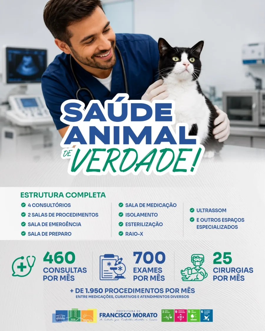 Francisco Morato inaugura Unidade de Saúde Animal com atendimento gratuito para cães e gatos