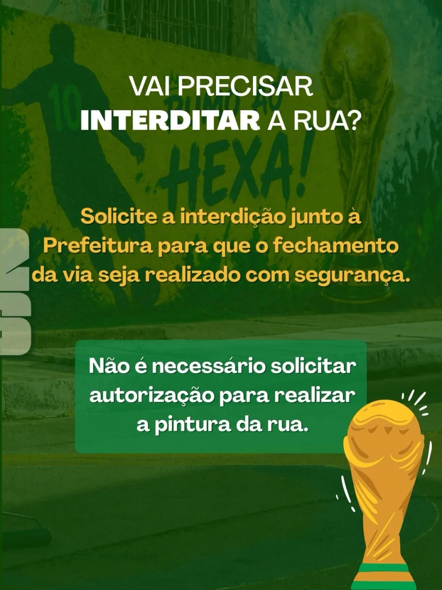 Pinturas estão liberadas, mas algumas áreas da via não podem ser alteradas