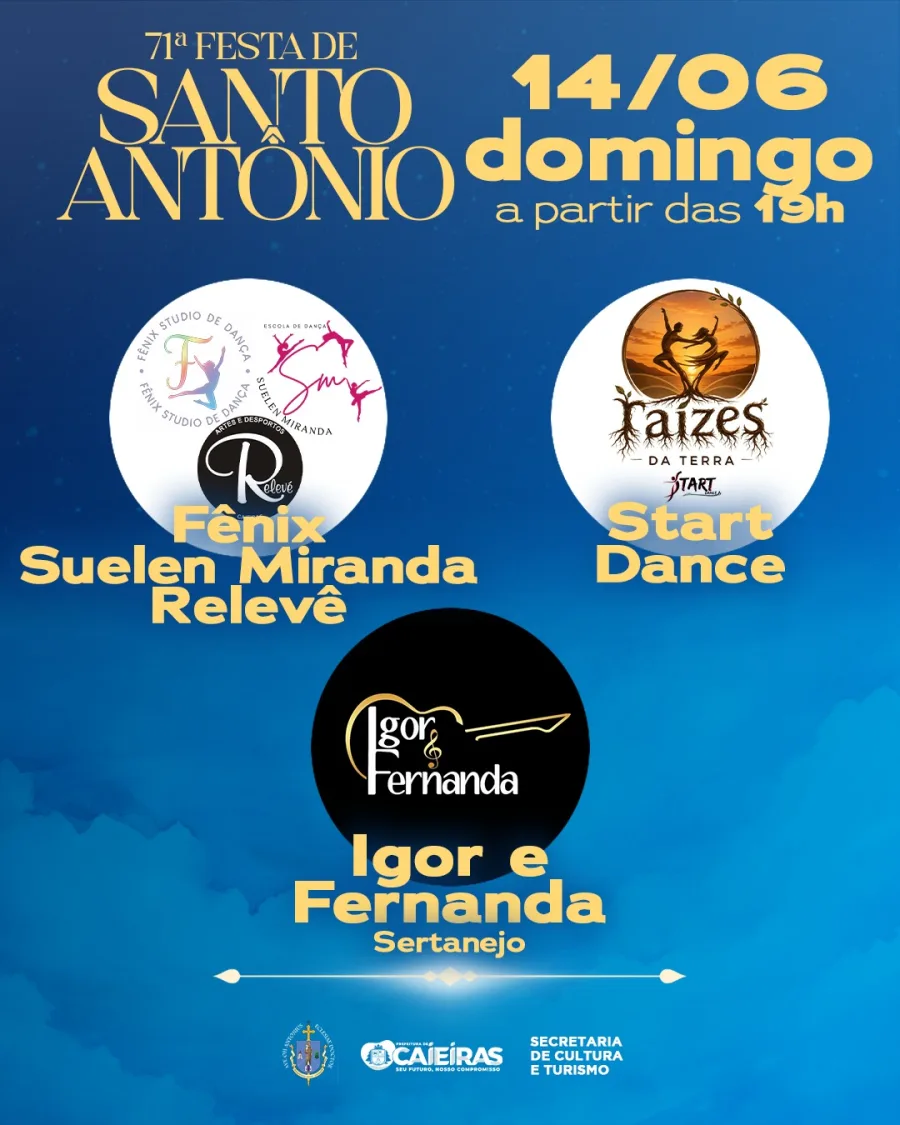 O evento conta com apresentações artísticas, música ao vivo e atividades voltadas para públicos de diferentes idades.