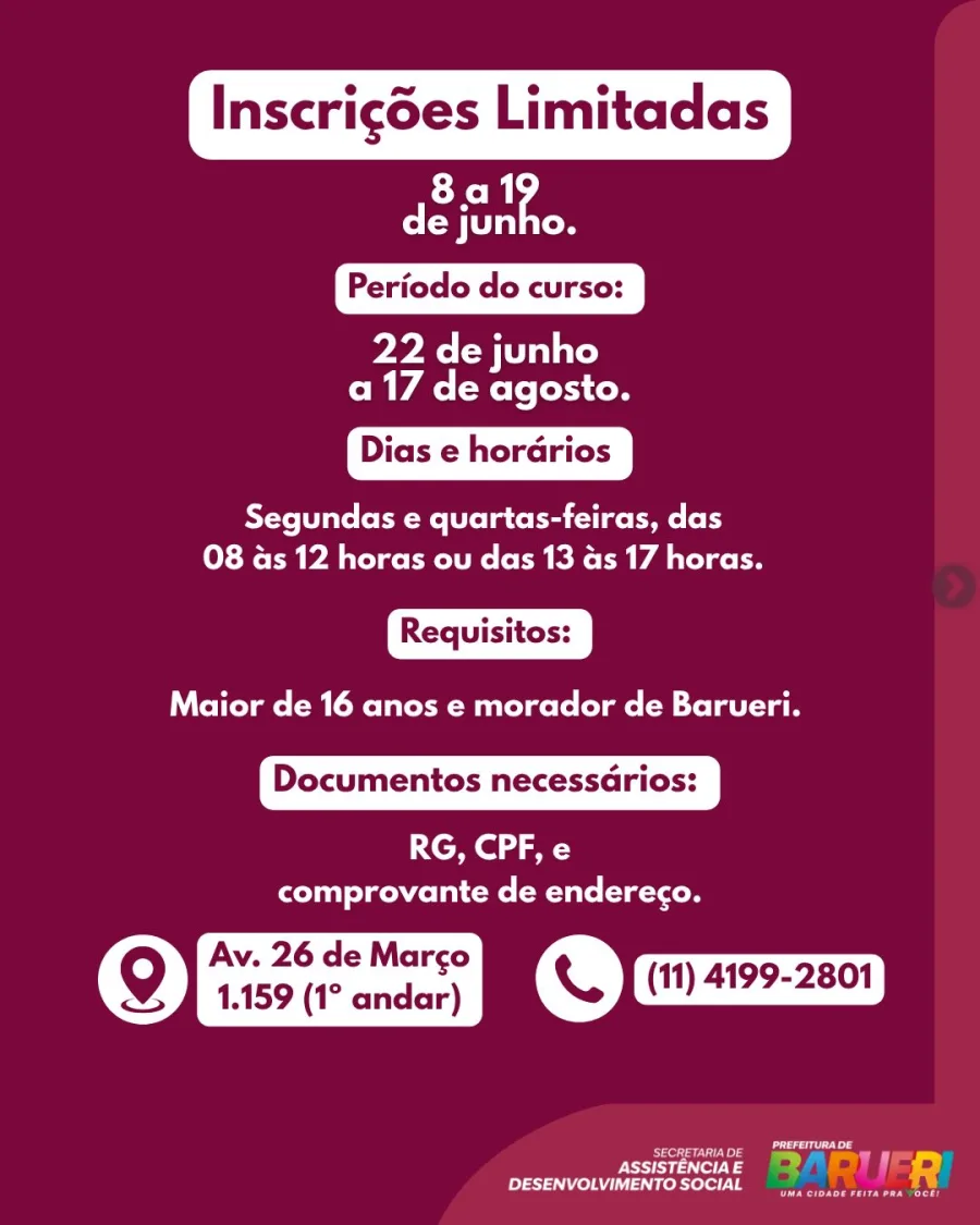 A capacitação é voltada à geração de renda e ensina técnicas de organização residencial e corporativa, além de orientações sobre atendimento ao cliente e precificação de serviços.