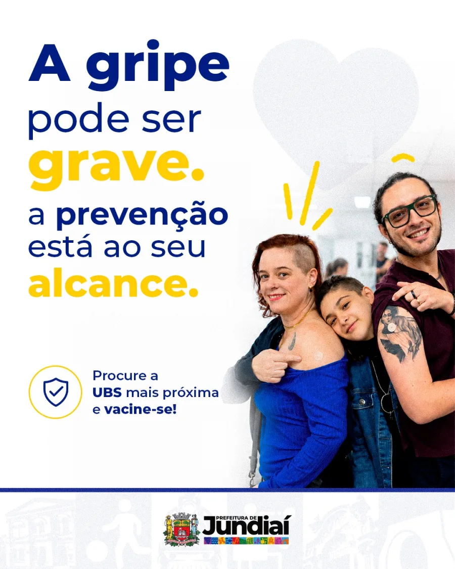 Gripe pode ficar grave no inverno? Veja quem já pode se vacinar gratuitamente em Jundiaí