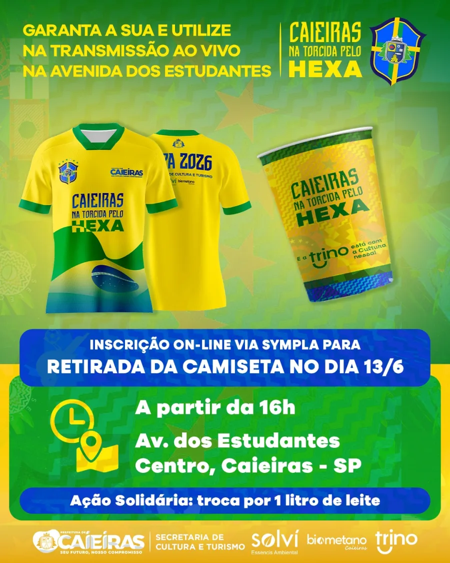 Além de incentivar a participação popular durante as transmissões dos jogos, a ação também terá caráter solidário, com arrecadação de leite destinado a ações sociais.