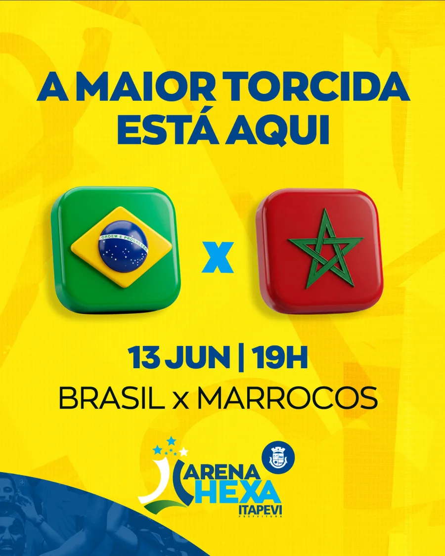 Vai assistir aos jogos do Brasil em praça pública? O evento gratuito que promete reunir famílias em Itapevi