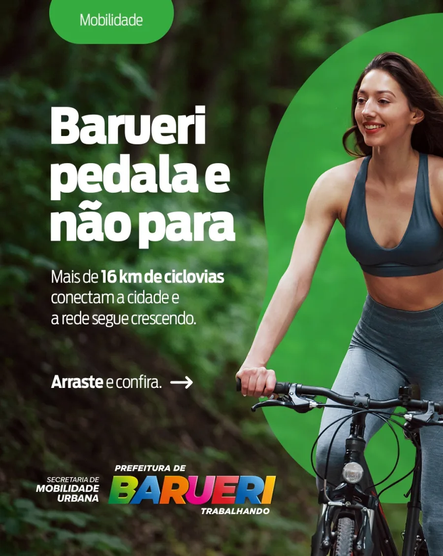 Com mais de 16 quilômetros de ciclovias e ciclofaixas já implantados, Barueri prepara uma nova conexão voltada à segurança, mobilidade urbana e integração entre diferentes regiões da cidade.