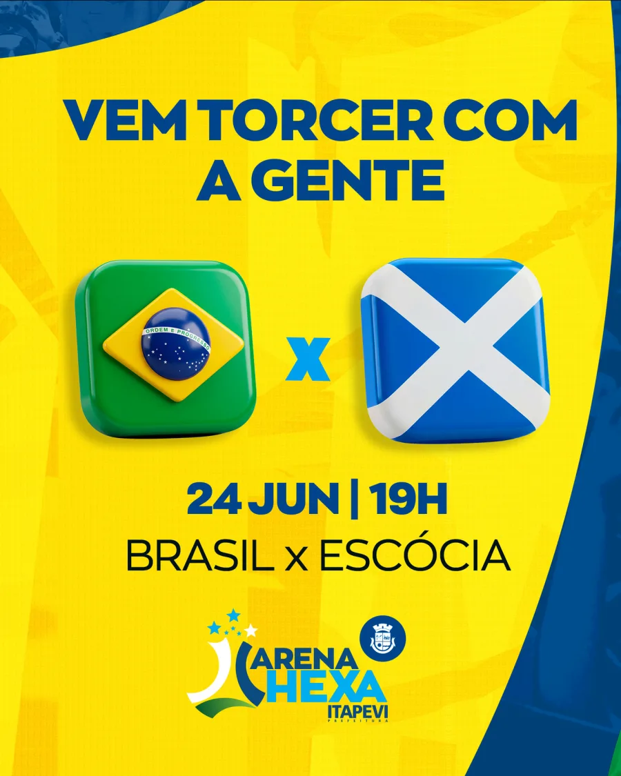 Com praça de alimentação, música ao vivo e estrutura familiar, a Arena Hexa será palco da torcida brasileira durante as partidas da Seleção.