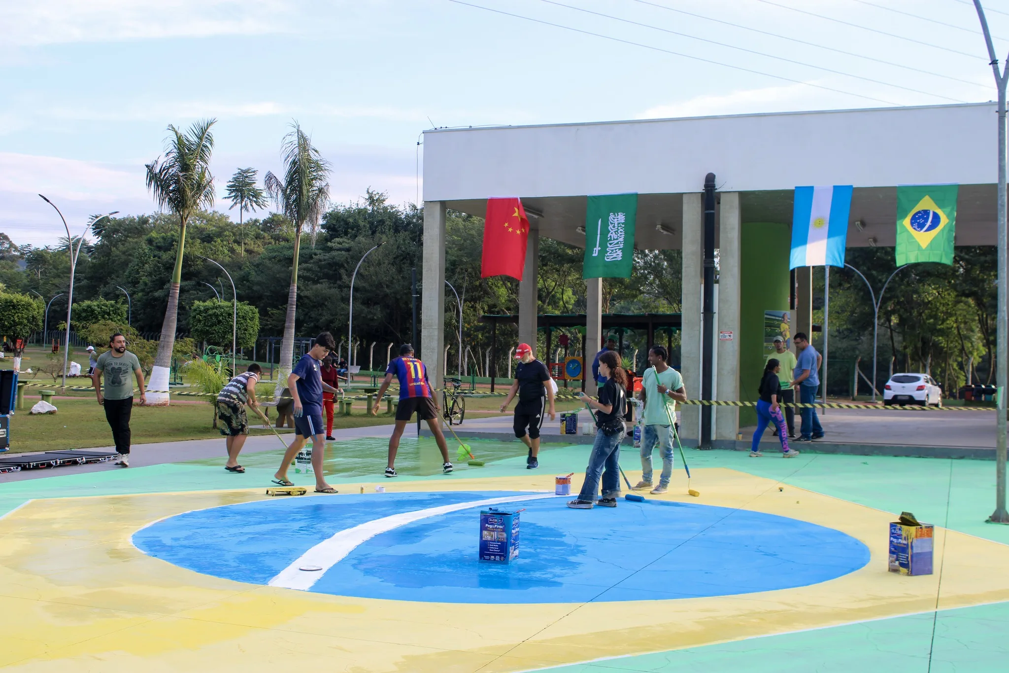 Pirapora prepara festa da torcida brasileira no Parque Capelão durante a Copa do Mundo