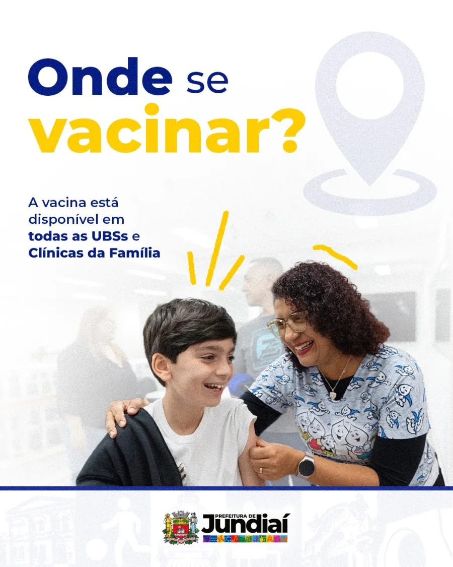 Onde tomar a vacina da gripe em Jundiaí e quais documentos levar