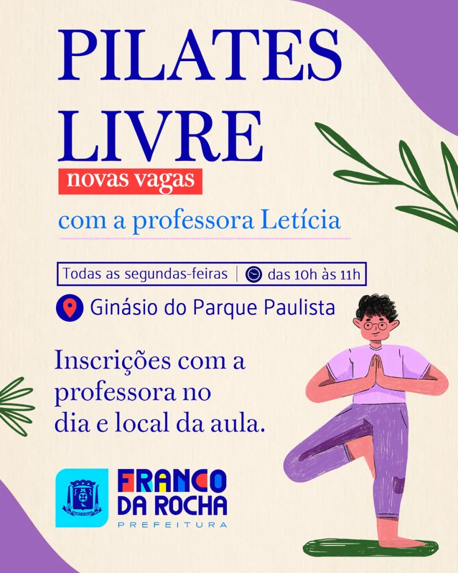As inscrições acontecem diretamente no local das aulas e não exigem processo prévio. A atividade é realizada às segundas-feiras e busca ampliar o acesso da população à prática esportiva.