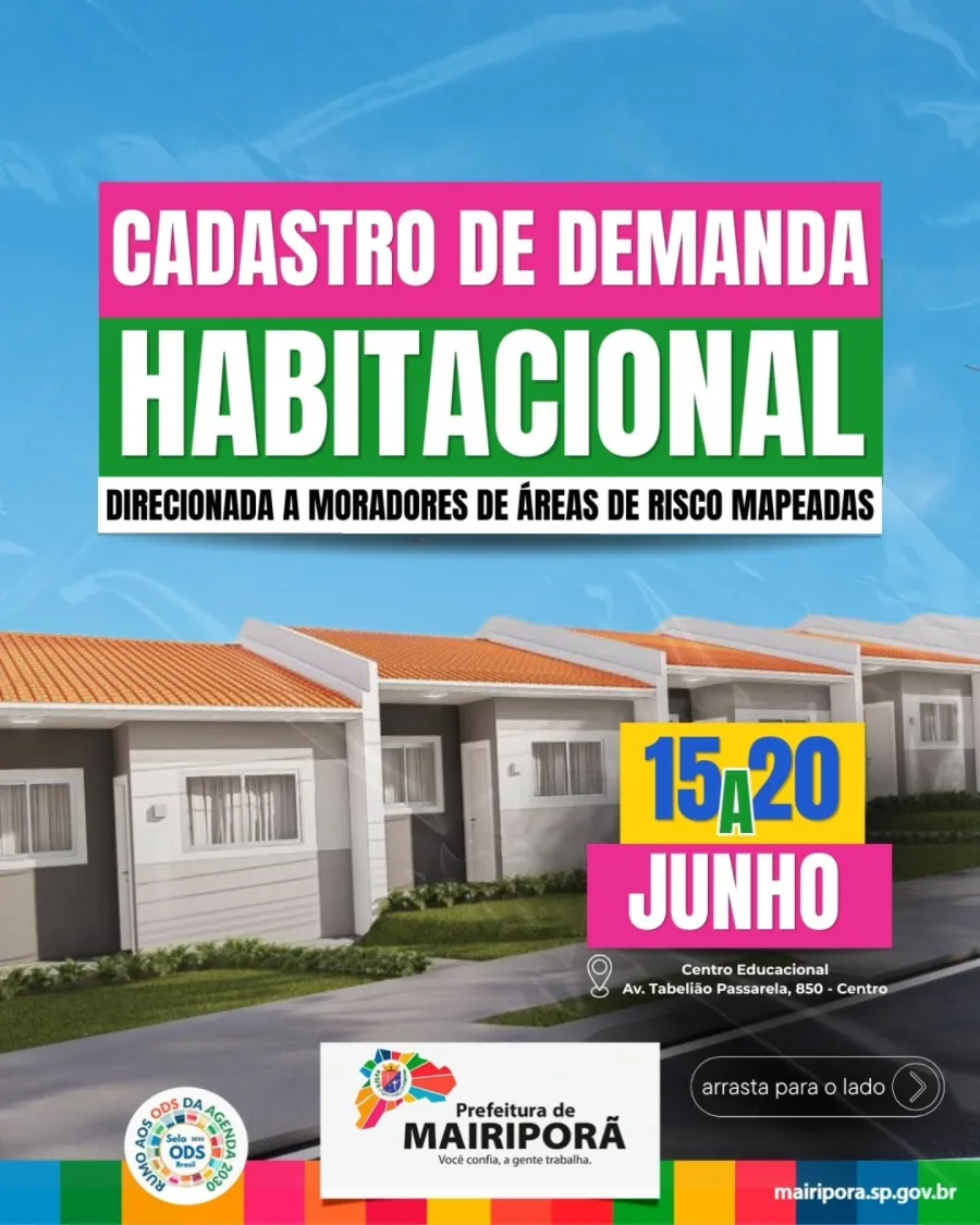 O atendimento será concentrado no Centro Educacional e contempla, nesta primeira etapa, moradores de 19 localidades do município que integram áreas classificadas como de risco.