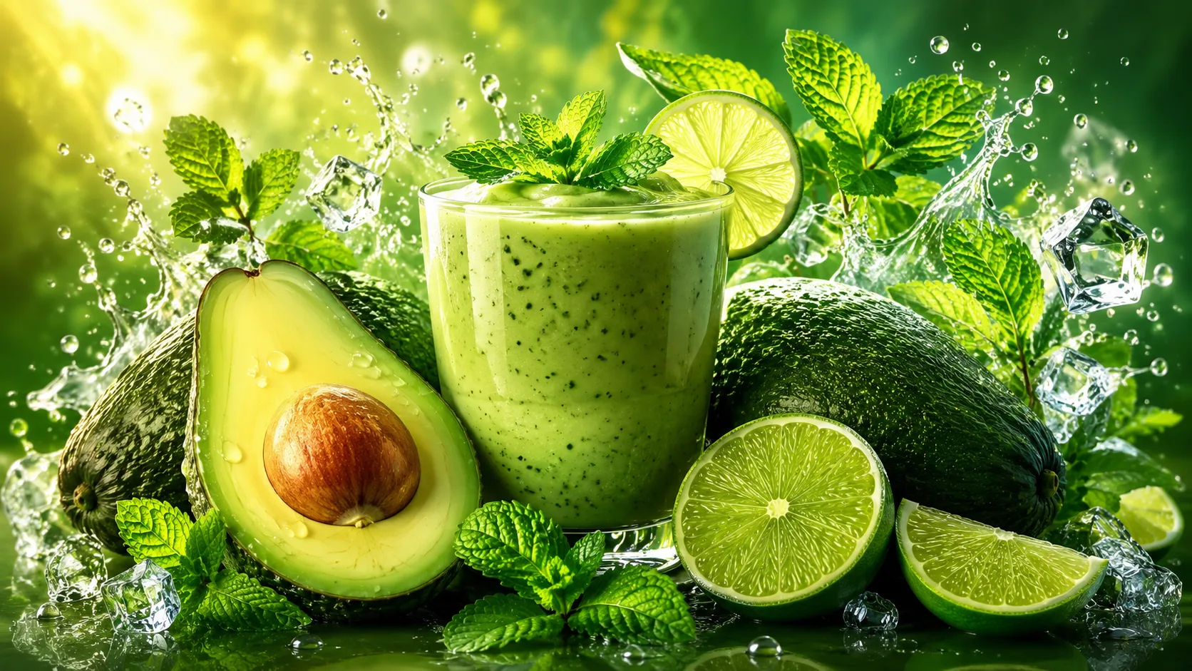 Abacate com limão e hortelã faz bem? A combinação no liquidificador reúne vitaminas, minerais e fibras em uma bebida refrescante
