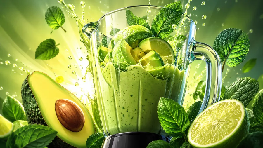 A mistura de abacate, limão e hortelã reúne vitaminas, minerais e fibras em uma bebida refrescante que ganhou espaço entre receitas práticas do cotidiano.