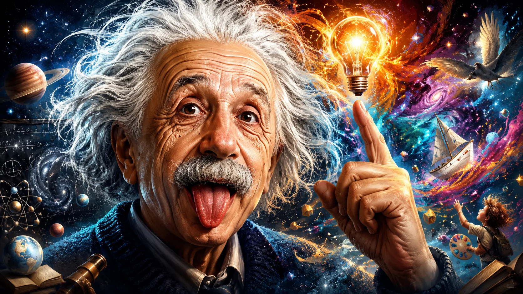 Frase do dia: “A imaginação é mais importante que o conhecimento”; o que Albert Einstein quis dizer com esse pensamento que atravessou gerações