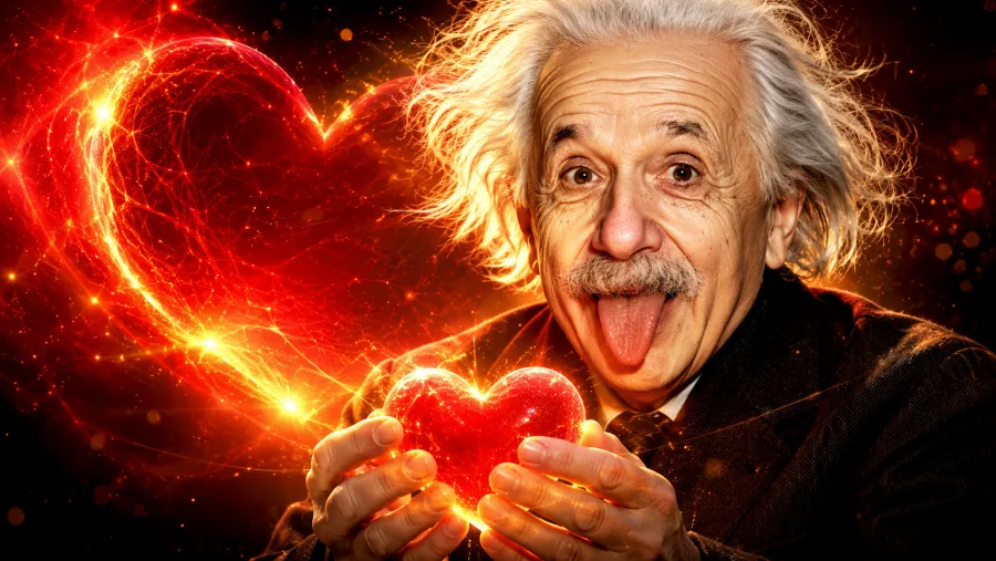 Albert Einstein foi um físico alemão que revolucionou a ciência com a Teoria da Relatividade. Ganhador do Nobel de Física, tornou-se um dos maiores cientistas da história e também ficou conhecido por suas reflexões sobre a vida, a paz e as relações humanas.
