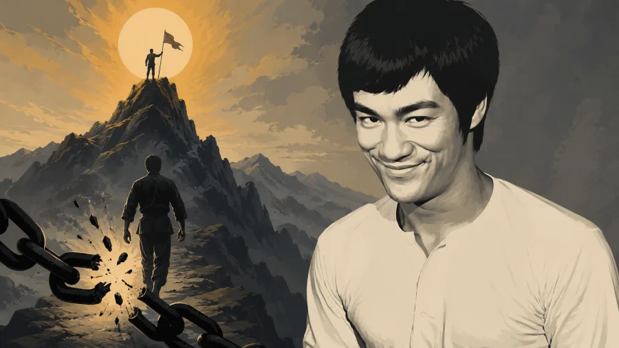 Uma das frases mais conhecidas do mestre das artes marciais propõe uma mudança de perspectiva: o fracasso pode ensinar, mas a falta de ambição pode limitar oportunidades antes mesmo da tentativa.