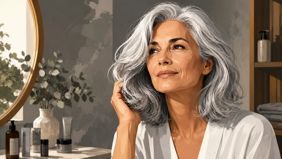 Sem melanina, os cabelos brancos ficam mais vulneráveis à oxidação e ao acúmulo de resíduos, fatores que podem comprometer o brilho natural e favorecer o tom amarelado.