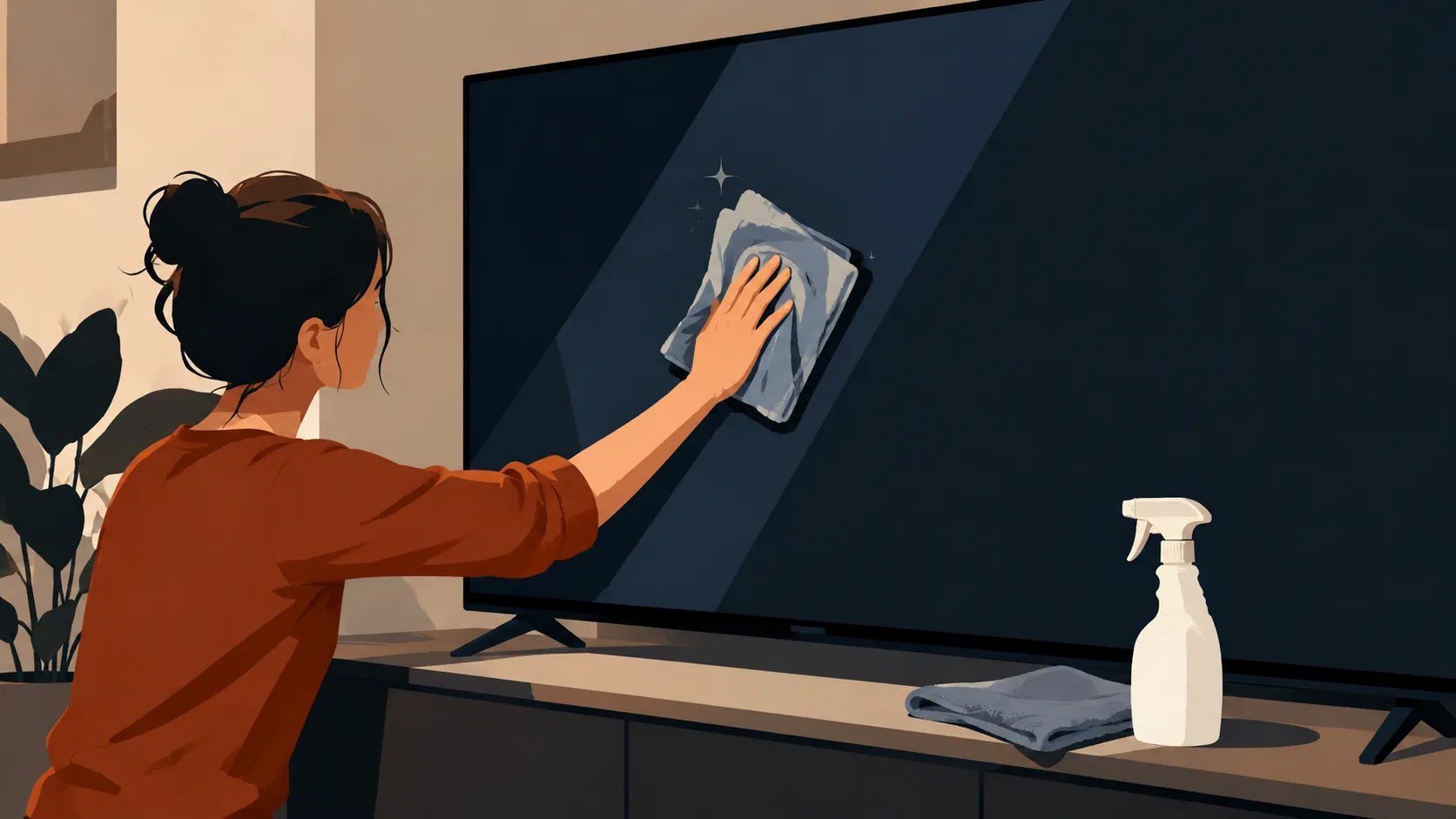 Como limpar a tela da TV corretamente e evitar manchas, riscos e danos ao painel